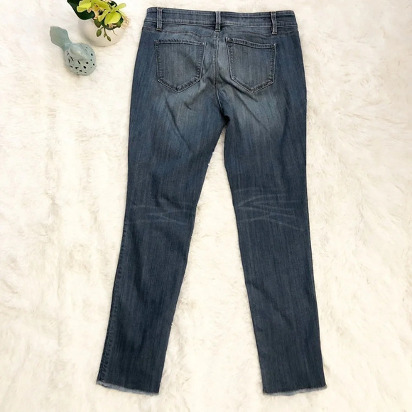 Ann Taylor | Slim Boyfriend Jeans with Raw Hem - Picture 3 of 4